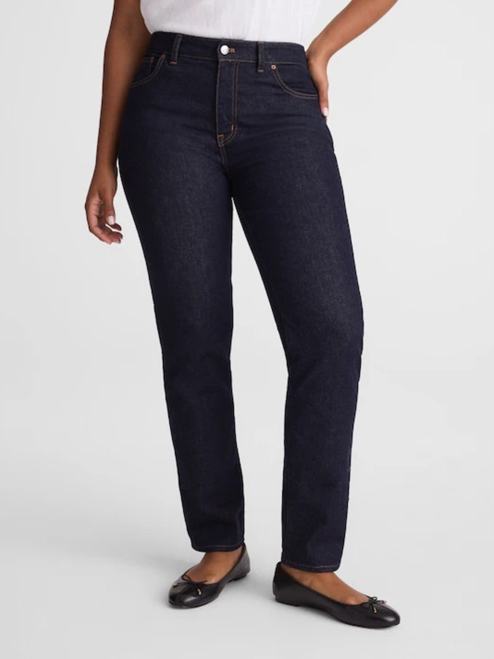 Madewell The Curvy Jules Slim Straight Boyfriend Jeans Dark Wash 29